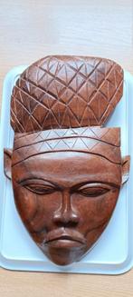 Afrikaans hoofd, Antiek en Kunst, Kunst | Beelden en Houtsnijwerken, Ophalen