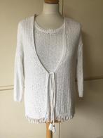 Caroline Biss twinset maat 38, met prijskaartje 255€, Maat 38/40 (M), Wit, Ophalen of Verzenden, Zo goed als nieuw