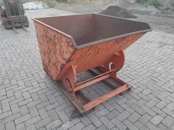Kiepcontainer heftruckbak spanenbak kantel container beschikbaar voor biedingen