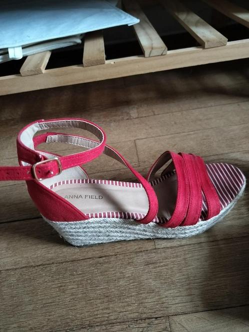 Espadrilles compensées de la marque ANNA FIELD, Kleding | Dames, Schoenen, Zo goed als nieuw, Espadrilles, Rood, Ophalen