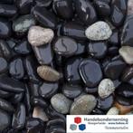 Beach pebbles zwart grind antraciet ronde siergrind tuin pad, Tuin en Terras, Nieuw, Grind, Antraciet, Verzenden