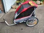 Fietskar voor 2 kinderen, Ophalen, Gebruikt, Kinderkar, Opvouwbaar