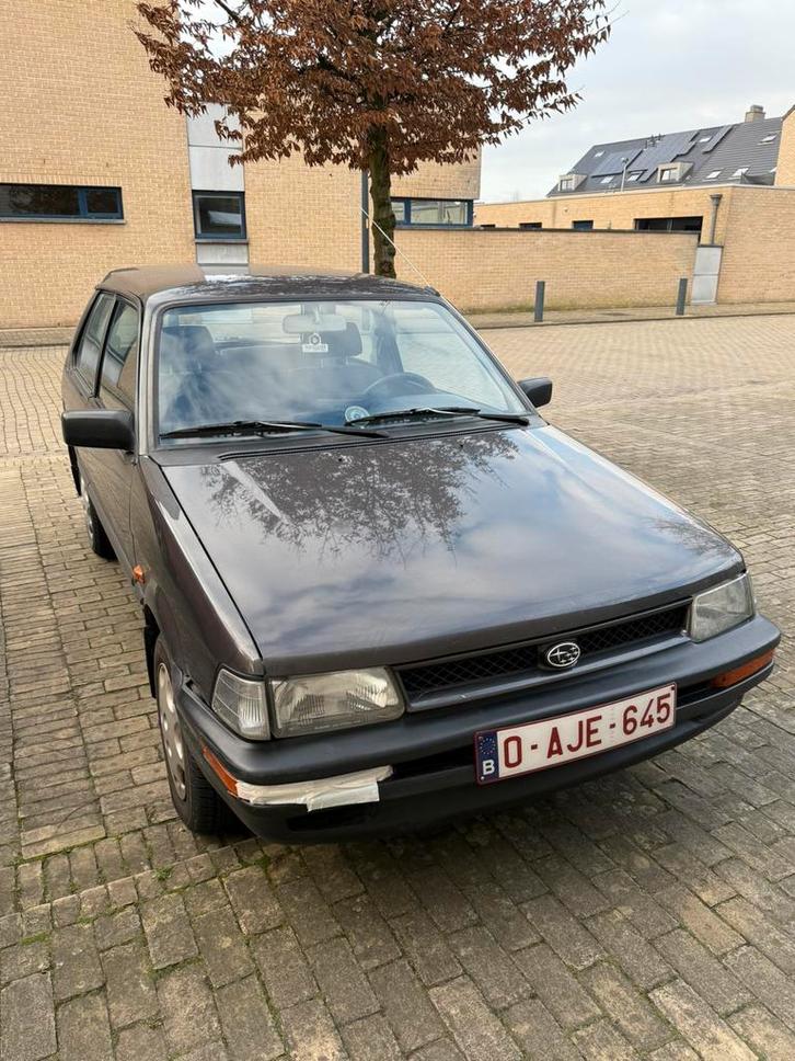 Subaru Justy oldtimer, Auto's, Subaru, Particulier, Justy, Radio, Trekhaak, Benzine, Stadsauto, 3 deurs, Automaat, Bruin, Grijs