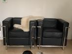 Corbusier LC2 fauteuil, replica, 2stuks, Maison & Meubles, Enlèvement