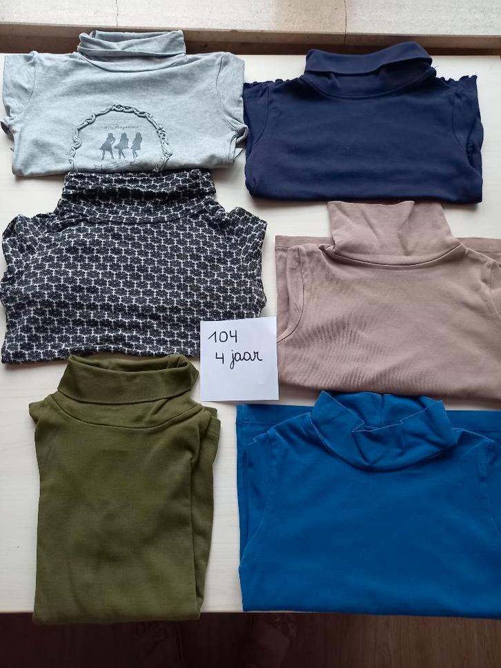Nieuwstaat, pakket rolkraagtruien maat 104 meisje, Kinderen en Baby's, Kinderkleding | Kinder-kledingpakketten, Zo goed als nieuw