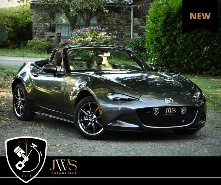 Mazda MX-5 ND2 1.5  *CARPLAY - CUIR PERSO - BELGIAN 1ST OWNE, Auto's, Mazda, Bedrijf, Te koop, MX-5, ABS, Achteruitrijcamera, Adaptieve lichten