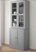 Ensemble Vitrine - Ikea Havsta Gris, Huis en Inrichting, Ophalen, Gebruikt, 100 tot 150 cm, 25 tot 50 cm