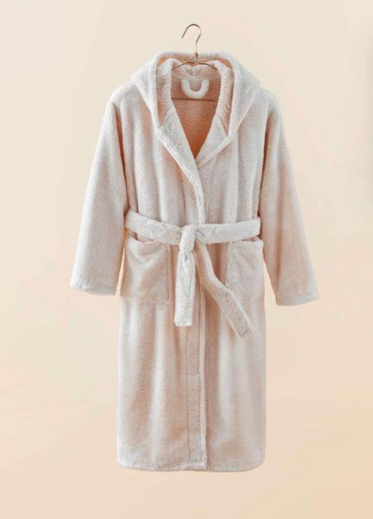 Plaids Cocooning Badjas dames Ecru S/M NIEUW gratis verzendi, Kleding | Dames, Ondergoed en Lingerie, Badjas, Overige kleuren