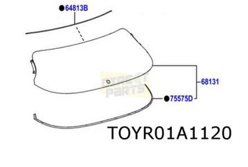 Toyota Yaris Cross achterruit (Privacy Glass) Origineel! 681 disponible aux enchères