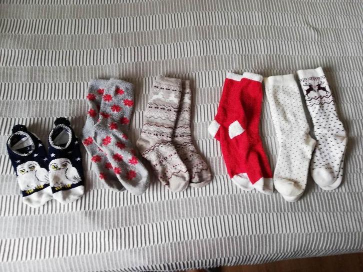 4 Paar kousen, herfst-kerst periode, afgeprijsd!, Kleding | Dames, Sokken en Kousen, Zo goed als nieuw, Sokken en Kniesokken, Maat 35 t/m 38