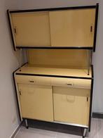 keukenkast retro vintage, Huis en Inrichting, Ophalen, Gebruikt, 100 tot 150 cm, Zwart