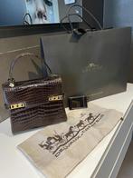 Vintage Delvaux Tempête PM, Handtassen en Accessoires, Tassen | Damestassen, Ophalen of Verzenden, Gebruikt, Bruin, Handtas