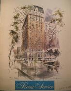 VINTAGE/SHERATON NEW YORK RESTAURANTMENU/JAREN 80, Verzamelen, Merken en Reclamevoorwerpen, Ophalen of Verzenden, Gebruikt, Overige typen