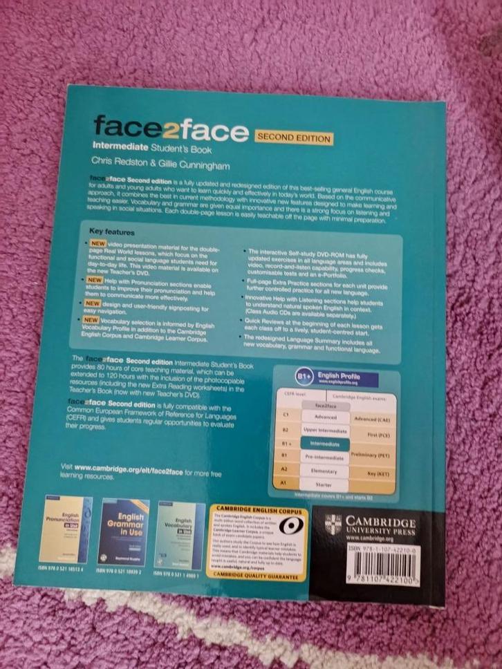 Face2Face – Intermediate Student’s Book (Second Edition), Boeken, Schoolboeken, Zo goed als nieuw, Engels, Ophalen