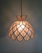 Vintage hanglamp Capiz parelmoer, jaren 70, Ophalen of Verzenden