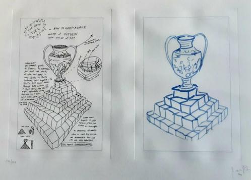 Zeldzame litho van Jason Rhoades 1965 – 2006, Antiek en Kunst, Kunst | Litho's en Zeefdrukken, Ophalen