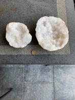 Grote witte celestien geodes - 2 celestine, Ophalen, Mineraal