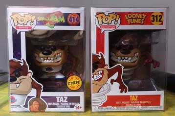 Lot de 2 Funko Pop Taz, Comme neuf, Autres types