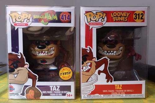 Lot de 2 Funko Pop Taz, Collections, Statues & Figurines, Comme neuf, Autres types