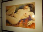 Vrouw erotisch, Antiquités & Art, Art | Peinture | Moderne, Enlèvement