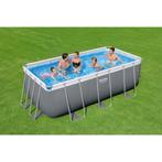Bestway Steel Pro zwembad set 412 x 201 x 122 cm 1xused, 200 tot 300 cm, Zo goed als nieuw, Rechthoekig, Ophalen