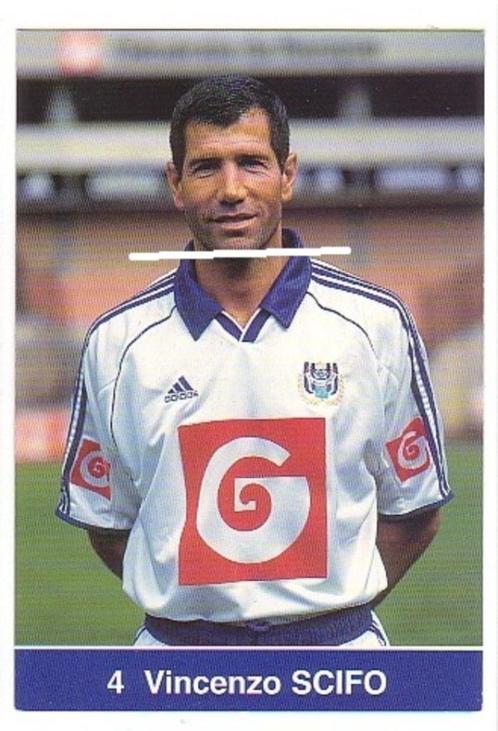 RSC Anderlecht / Foto 4 Vincenzo Scifo / RSCA, Verzamelen, Sportartikelen en Voetbal, Gebruikt, Spelerskaart, Verzenden