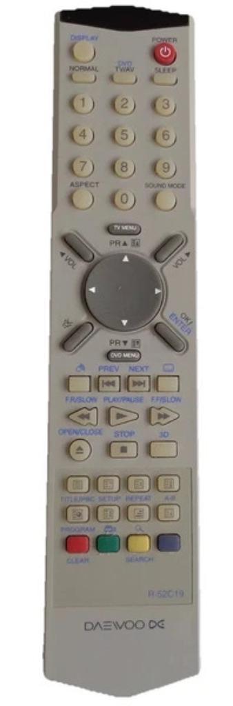 Daewoo R-52C19 TV DVD afstandsbediening combi origineel, Audio, Tv en Foto, Afstandsbedieningen, Zo goed als nieuw, Origineel