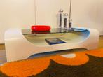 Space Age salontafel, Huis en Inrichting, Tafels | Salontafels, Ophalen, 100 tot 150 cm, Glas, Mid century modern space age design retro vintage