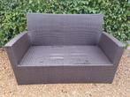 Lounge 2-zit afmetingen 130 cm op 60 cm, Tuin en Terras, Tuinsets en Loungesets, Kunststof, Gebruikt, Loungeset, Bank