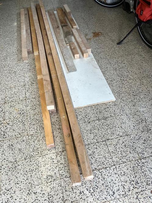 Timmerhout balkjes, Doe-het-zelf en Bouw, Hout en Planken, Gebruikt, Balk, 250 tot 300 cm, 50 mm of meer, Ophalen
