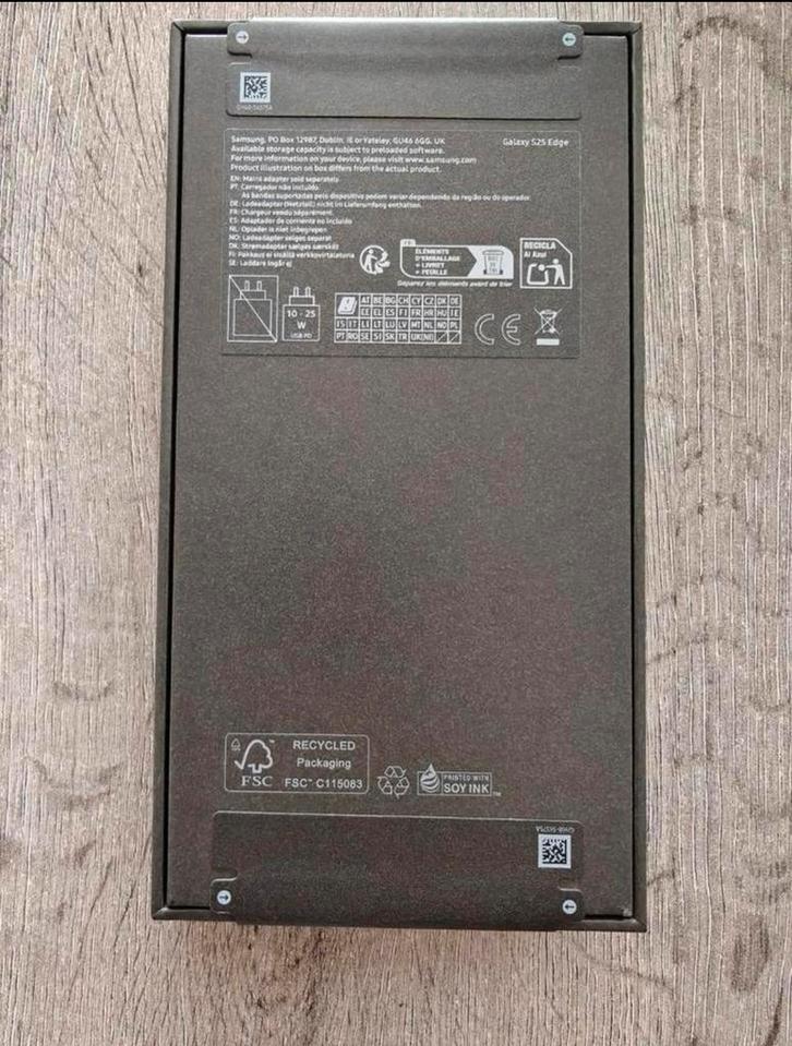 Samsung Galaxy S25 Edge 256GB Zwart – Nieuw & Ongeopend, Telecommunicatie, Mobiele telefoons | Batterijen en Accu's, Zo goed als nieuw