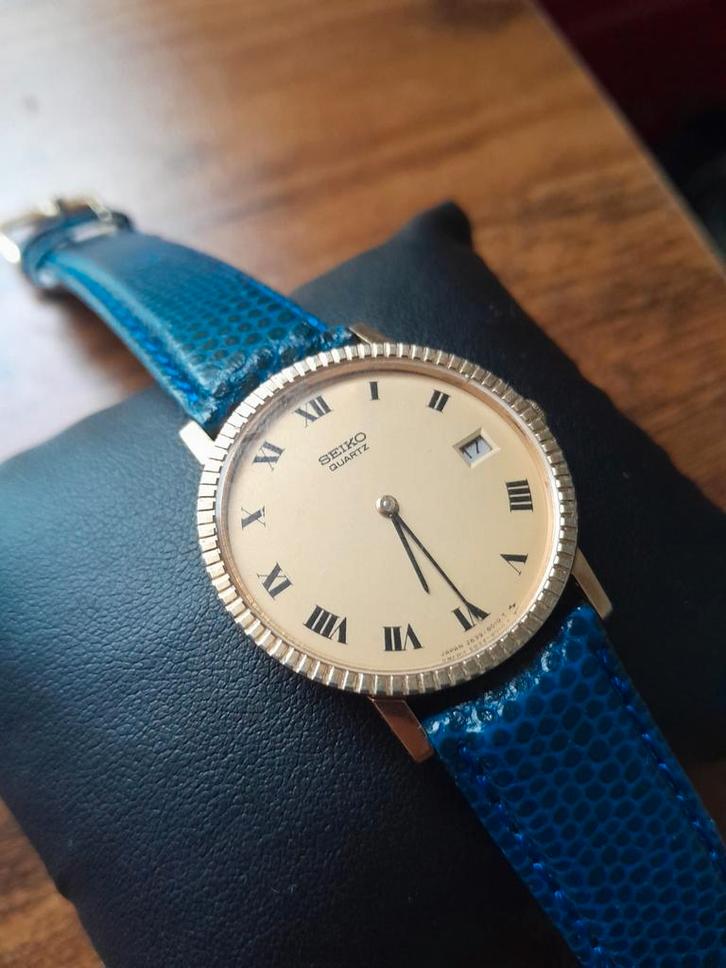 Seiko Vintage Quartz horloge, Handtassen en Accessoires, Horloges | Heren, Seiko, Goud, Ophalen of Verzenden