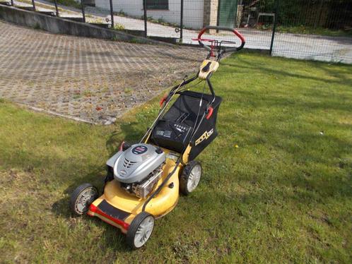 Zelfrijdende thermische grasmaaier, Tuin en Terras, Zitmaaiers, Gebruikt, Minder dan 90 cm, Elektrische starter, Opvangzak, Ophalen
