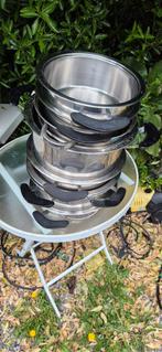 Casseroles AMC 10 pièces sans couvercles +-15 kg
