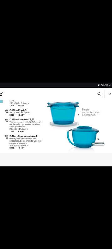 Nieuwe microcook set van tupperware +gratis verzending, Enlèvement ou Envoi, Neuf