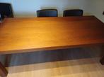 Tafel met 6 stoelen,stoelen heel lichte schade. Tafel 2.50 m, Huis en Inrichting, Tafels | Eettafels, Ophalen, Gebruikt, Overige materialen