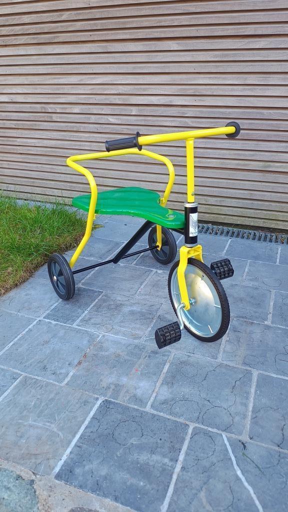 Retro driewieler kinderfietsje Metafox - Geel/Groen - Zgan!, Fietsen en Brommers, Fietsen | Driewielers, Zo goed als nieuw, Ophalen