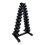Dumbbell Set met Rek Halters Krachttraining GymFactory, Sport en Fitness, Fitnessmaterialen, Verzenden, Nieuw, Benen, Dumbbell