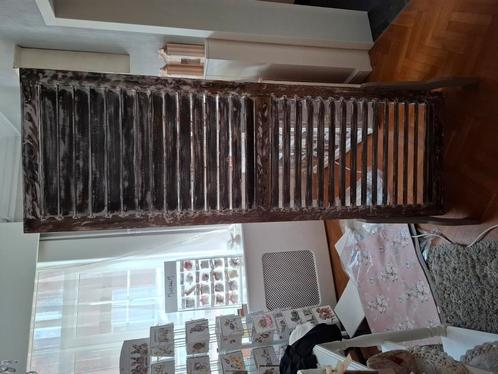 Gepatineerd decoratie luik, Huis en Inrichting, Woonaccessoires | Wanddecoraties, Zo goed als nieuw, Ophalen