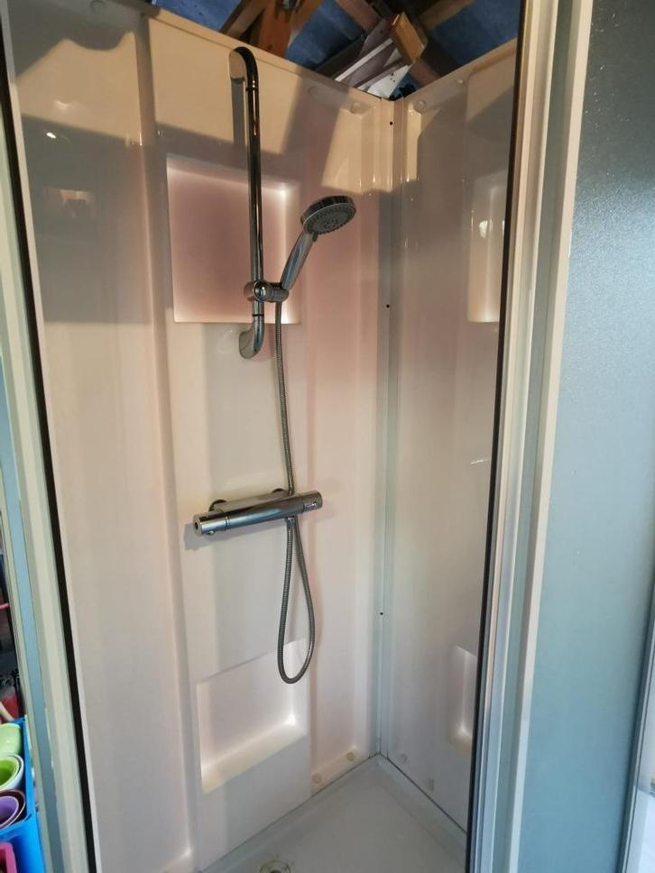 douchecel en electrische boiler, Doe-het-zelf en Bouw, Chauffageketels en Boilers, Zo goed als nieuw, Boiler, 100 liter of meer