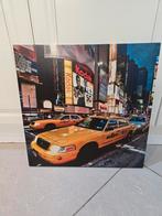 New-York Times Square taxifoto 50x50 cm, Ophalen of Verzenden, Zo goed als nieuw, 50 tot 75 cm, 50 tot 75 cm