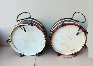 2 Victorian John Grey Royal marine LONDON drums beschikbaar voor biedingen