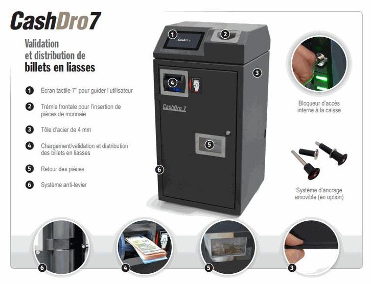 CashDro 7 + socle, Collections, Machines | Machines à sous, Neuf, Euro, Avec clés, Enlèvement ou Envoi