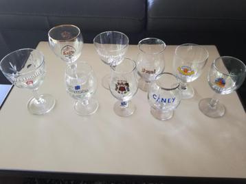 Set van 9 bierglazen