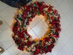 Grote kerstkrans met verlichting en versiering, Diversen, Ophalen, Gebruikt