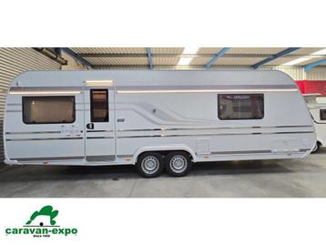 TABBERT PUCCINI 685 DF, Caravans en Kamperen, Tabbert, Bedrijf, 8 meter en meer, Tot en met 4