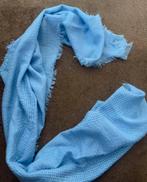 Lichtblauwe sjaal, Kleding | Dames, Mutsen, Sjaals en Handschoenen, Ophalen of Verzenden, Zo goed als nieuw, Sjaal