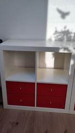 Kallax wit met twee ladesets, Ophalen