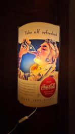 Zeldzame Coca-Cola reclame, Take off, gebogen - verlichting, Ophalen of Verzenden, Gebruikt, Lichtbak of (neon) lamp