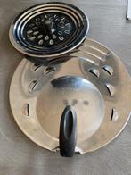 2 antispat  deksels groot en kleiner 1€, Ophalen